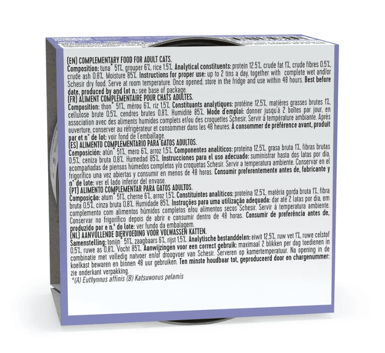 Schesir Cat Atún con Mero en gelatina 85gr 2