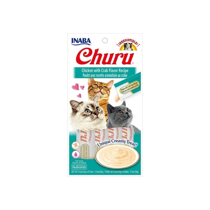 Churu Cat Pollo con Cangrejo (4X14gr)
