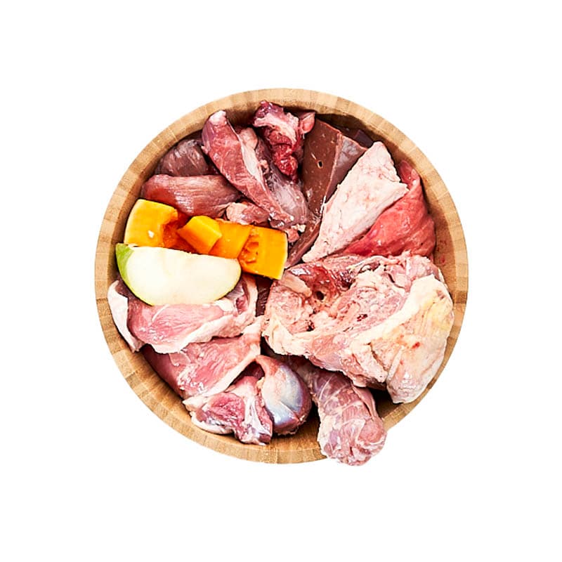 Menu BARF Pato, Ternera y verduras Squeaky