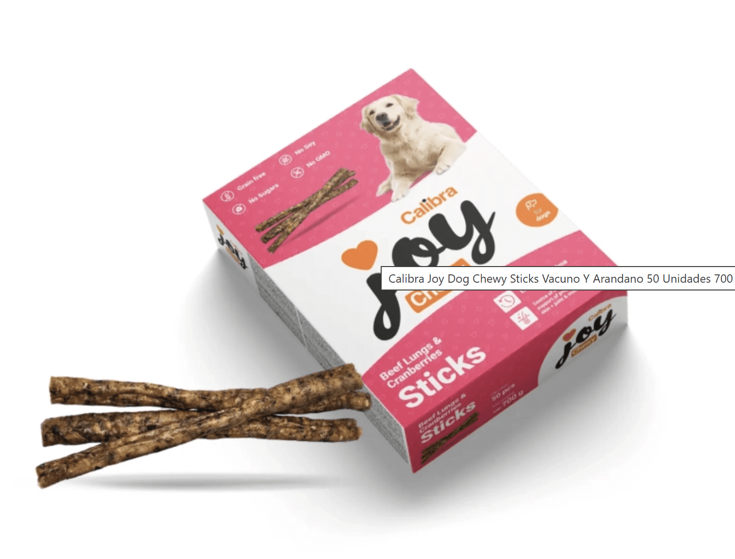 Stick Pulmón de ternera y Arándanos 20cm