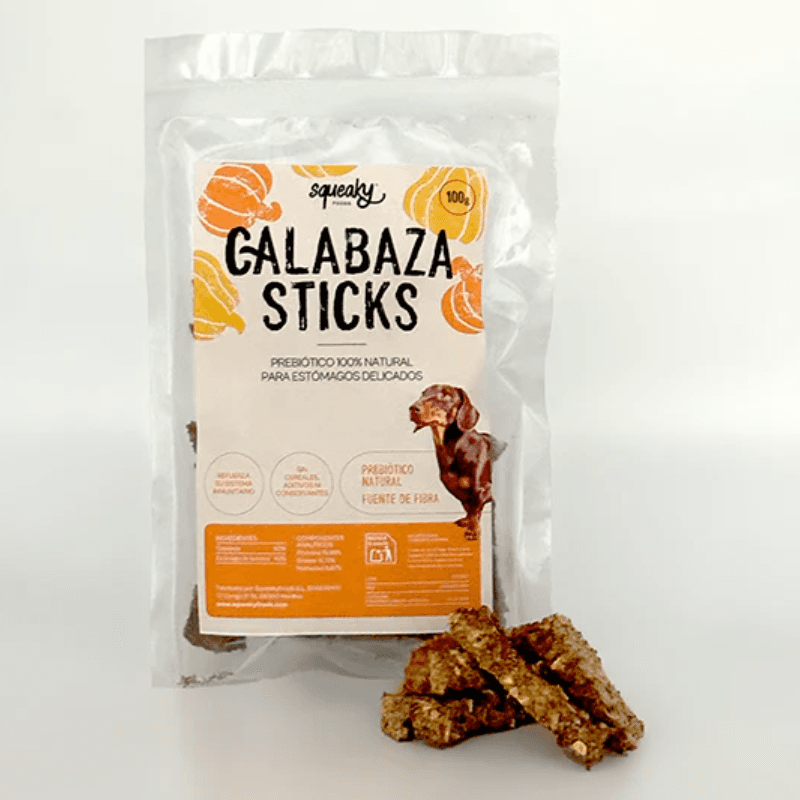 Sticks de Calabaza Squeaky 100gr